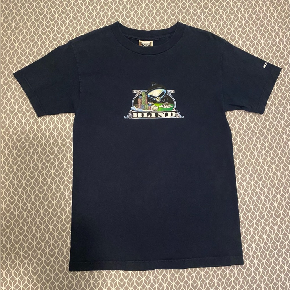 Vintage Y2K Blind skateboards reaper t shirt size S Rare!